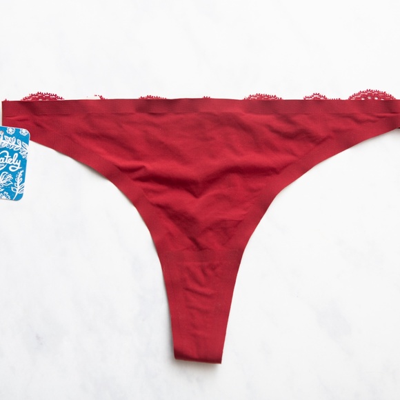 Ruby Red Teal Small Intimately Free People Thong - Picture 5 of 7